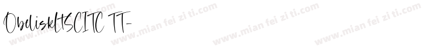 ObeliskLtSCITC TT字体转换